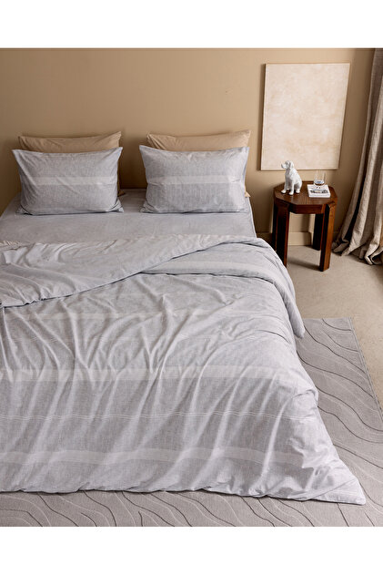Madame Coco Boswell King Size %100 Pamuk Ranforce Baskılı Çarşaflı