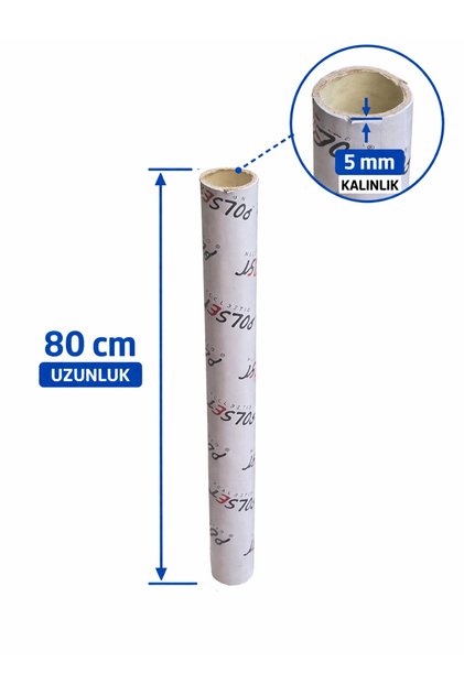 EXTRA KALIN Karton Koli Rulosu Silindir Karton Tüp Dayanıklı Ambalaj Borusu Poster, Streç, Naylon Sa