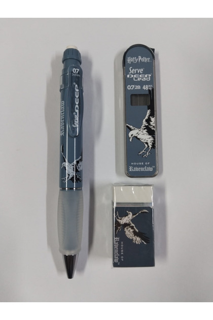 Serve Sv-Deep-07-St-Dm Mechanical Pencil+Eraser and Nib Set Harry Potter Slytherin Checkered