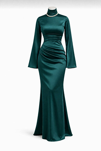 green emerald velvet dress ZARA. Green feather midi dress T.xs – Hibuy market main image 1