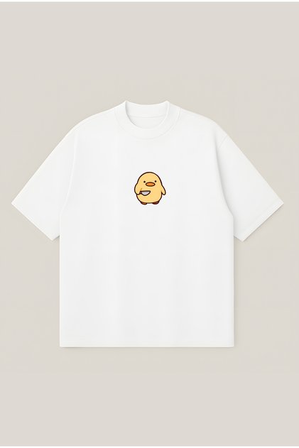 Katil Civciv Oversize Boxy Cut Unisex 100% Cotton Printed Tshirt | Streetwear