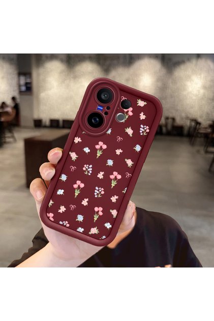 Vivo X200 Fe Compatible High-Quality Floral Shockproof Case, Quality Silicone, Long-Lasting