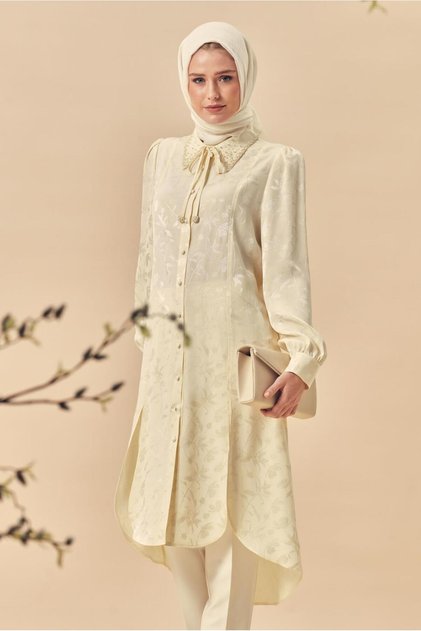 Belted Jacquard Tunic 46508