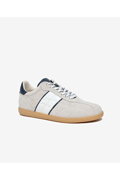 Greyder Erkek Beyaz Mavi Hakiki Deri Sneaker Ayakkabı 6Y1SA18960
