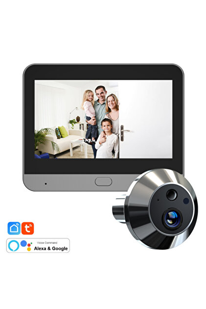 めひかり XTRIKE ME Full HD Akıllı Kapı Zili Kamerası - 140 Derece Geniş Açı