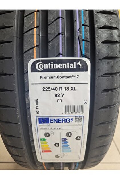 Continental 225/40R18 92Y XL FR PREMİUMCONTACT 7 CONTİNENTAL (2025