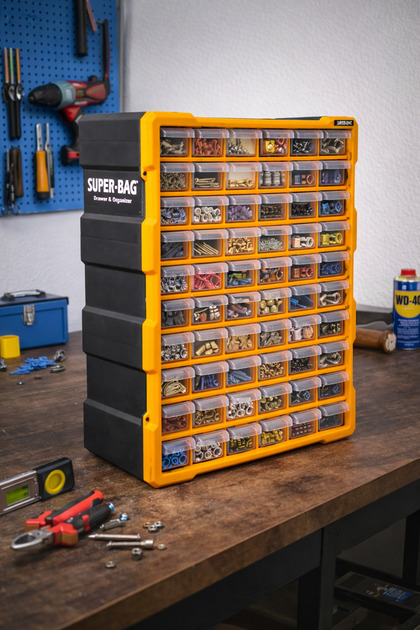 FERAH PLASTİK Super-Bag 60'lı Çekmeceli Organizer – Duvara Monte