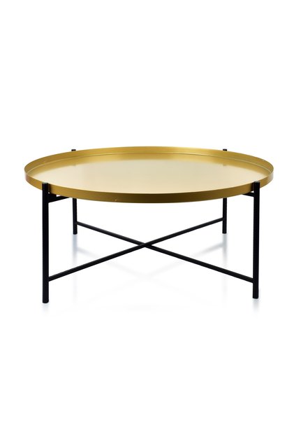 Masă de cafea LUCAS BLACK&GOLD 76.5xh32cm