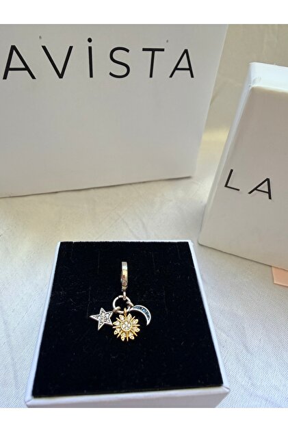 Gökyüzü 3’lü Sallantılı Gümüş Charm’ı