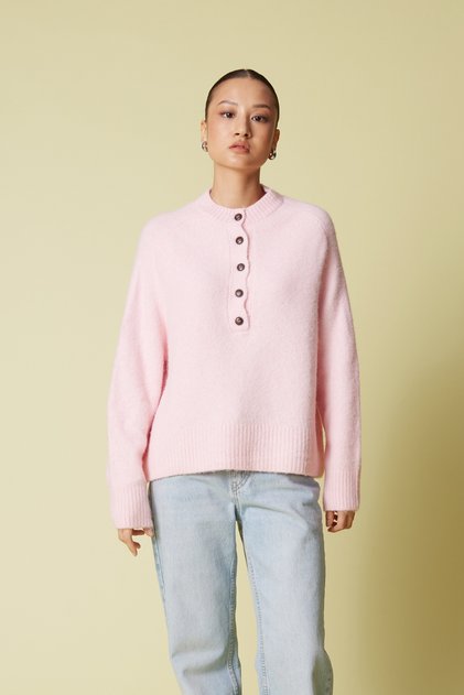 BUTTONED KNITWEAR SWEATER