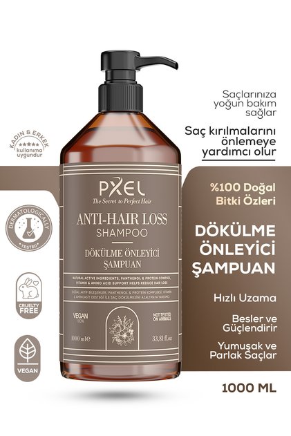 Hair Loss Prevention Shampoo 1000 ml | Weakening, Thinning, and Shedding Hair | Vegan Shampoo