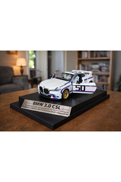 scntoys BMW 3.0 CSL Hommage R Diecast Model Araba 1:26 Açılan