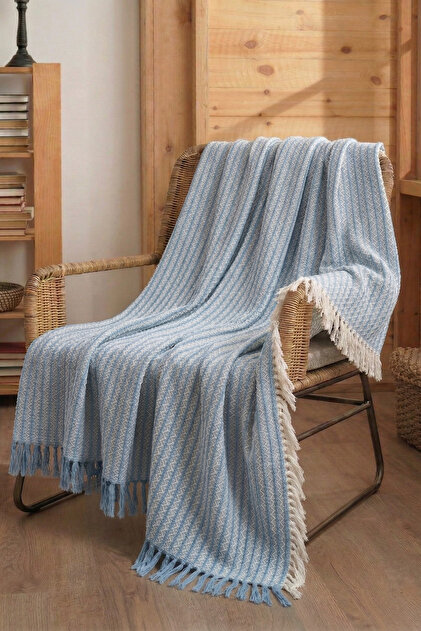 Berjer Cover | Cotton Sofa Cover with Fringes | Multi-Purpose Cover | Sofa Shawl | Tv Cover | 150X170