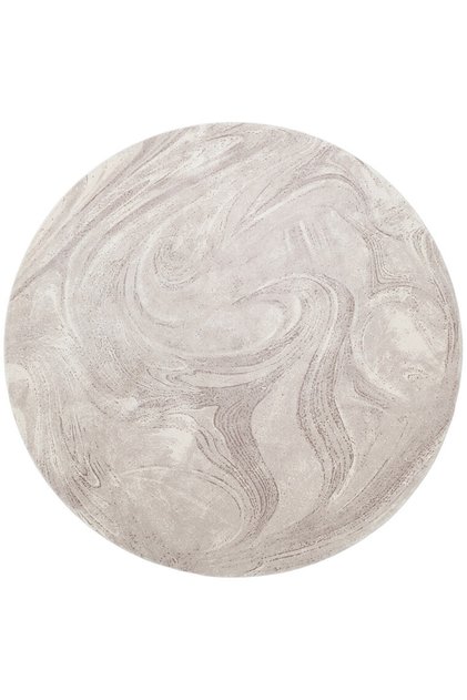 Utopia UTP 04 Krem Q Amorf Tasarımlı Modern Viskon Halı Asimetrik Kesim Yıkanabilir Salon Halısı