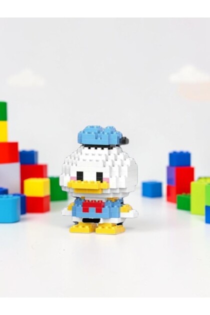 deryora New Block Bricks Donald Duck Karakter Figürü 3D Yapboz