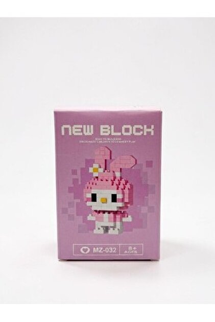 şekeyci New Block Bricks Hello Kitty My Melody Karakter Figürü 3D
