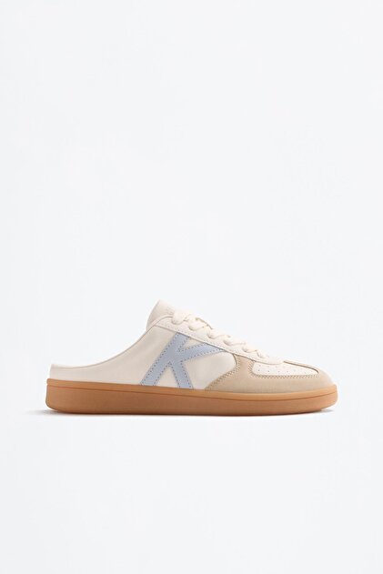 未使用　Lomani Creme LEFTIES X Kelme arkası açık spor ayakkabı - Fiyatı, Yorumları