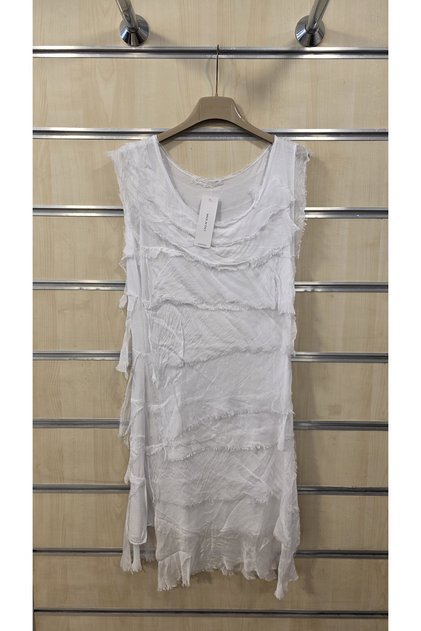 Italian Short Layered Silk Dress Slim Fit