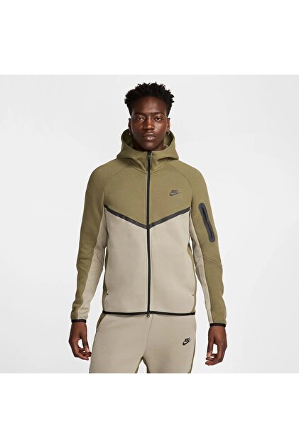 ウォーキング・ランニングウェア TECH FULL ZIP HOODIE Nike Tech Fleece Full-Zip Windrunner Hoodie Khaki Green Men's