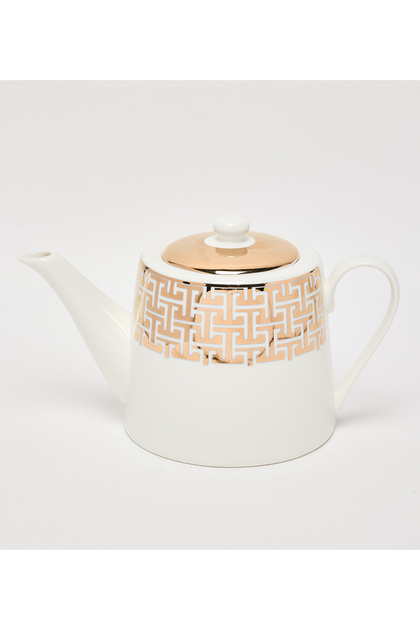 New Bone China 23x14cm White/Gold Mugs
