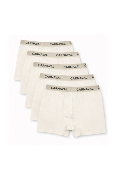 Carnaval Cream Light Erkek Boxer 5’li Set