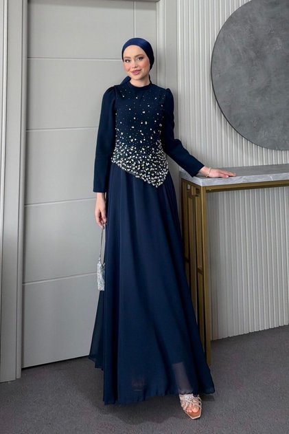 Lisana Üstü Taşlı Abiye