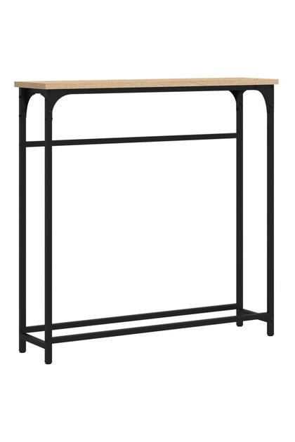 Masă consolă din stejar Sonoma, 75x19,5x75 cm, lemn stratificat