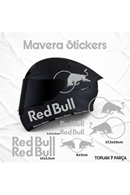 MOTOSEPETİM RACİNG REDBULLİ TASARIMLI EKİPMAN KASK MOTORSİKLET