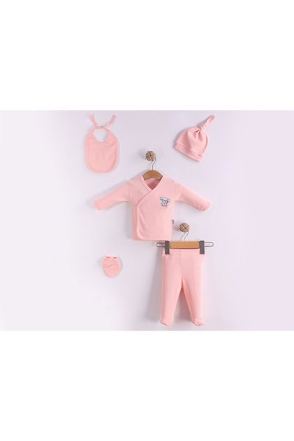 Elephant Embroidered 5-Piece Unisex Hospital Discharge Bodysuit Set