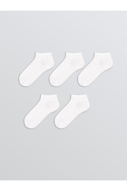 Basic Girls' Trainer Socks 5-Pack