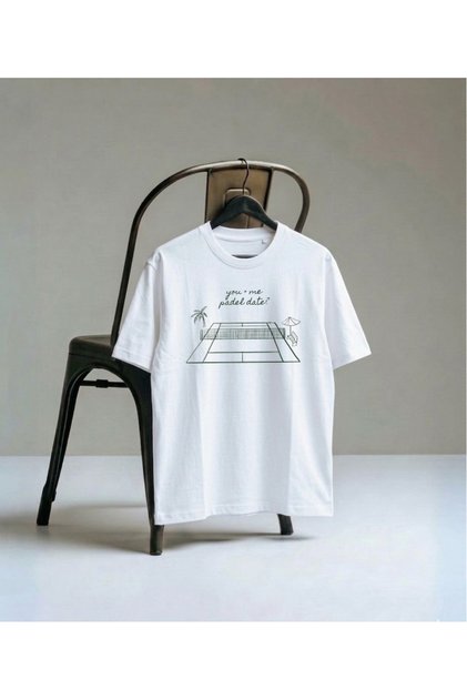 Tennis Digital Printed Unisex Oversize Fit Adult T-Shirt Cotton Long Lasting T-Shirt