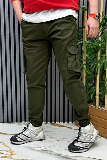【新品未使用】JOSEMOON OIL FADE CARGO PANTS 36 WAFRA Men's Linen Lycra Gabardine Cargo Pants with Pockets (6
