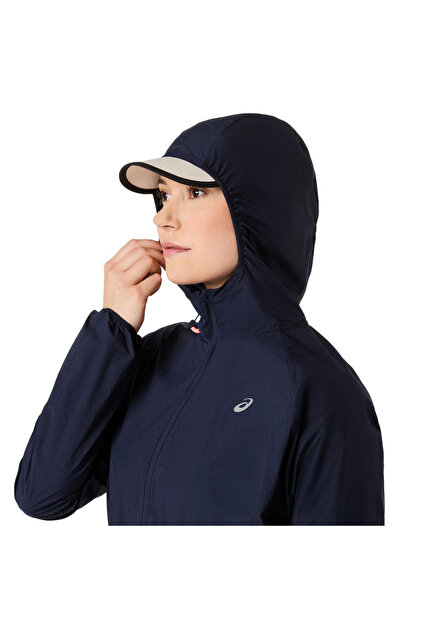 Asics Road Packable Kadın Lacivert Koşu Ceket 2012D076-400