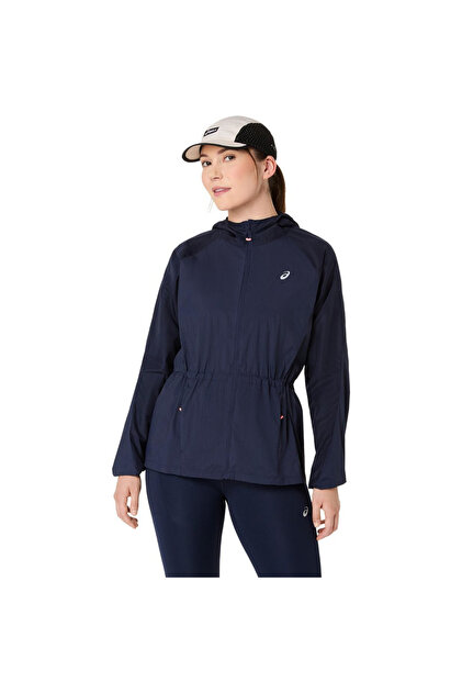 Asics Road Packable Kadın Lacivert Koşu Ceket 2012D076-400