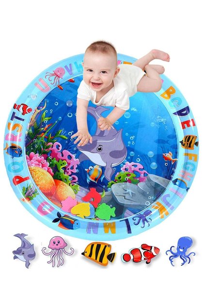 Baby Mat, Tummy Time Water Mat, Baby Play Mat Sensory Toys for Early Development Activities