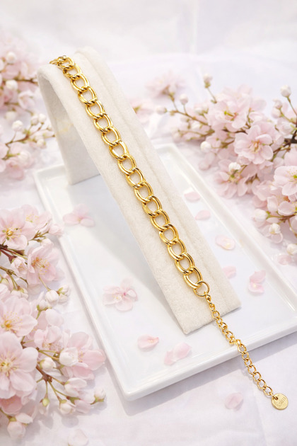 SAMANYOLU KADIN GOLD ÇELİK ZİNCİR BİLEKLİK