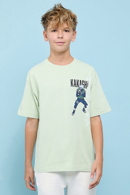 Printed T-Shirt with Crew Neck and Short Sleeves
