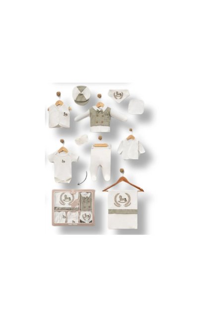 Horse Embroidered Baby Boy Hospital Discharge Set of 10