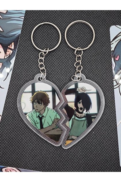 Chainsaw Man Heart Bag Ornament / Keychain