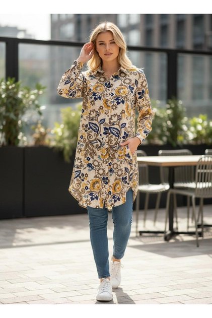Women's Plus Size Long Viscose Shirt