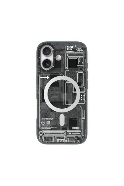 iPhone 17 TECHNOLOGY Series Futuristic Circuit MagSafe Compatible Shockproof Case