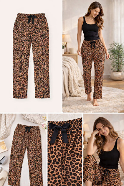 Stretch Fabric Ring Viscose Comfortable Size Pajama Bottoms