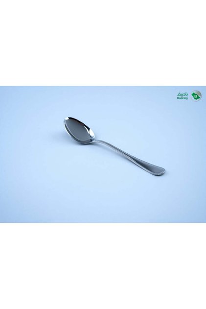 ملعقة اكل استانلس ستيل مصري منقطة 12 حبة