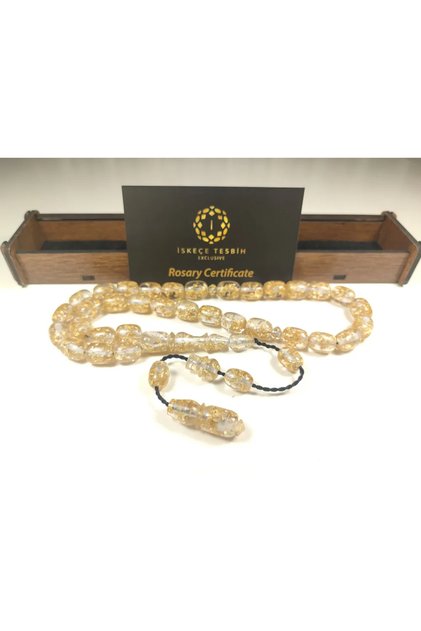 Arif Baran Masterpiece Special Boxed Intense Gold Particles Fire Amber
