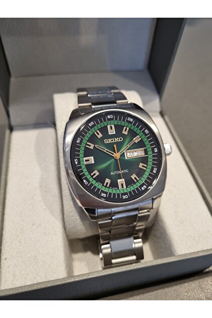 Seiko OTOMATİK VİNTAGE Yeşil kadran Takvimli, 3 ATM Su Geçirmez