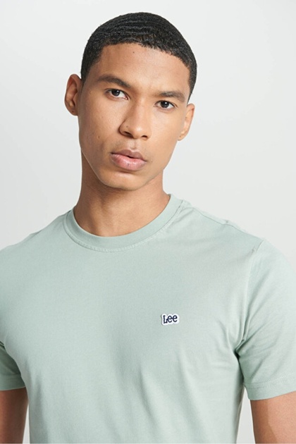 Lee (ML60UFQ303) Bisiklet Yaka Erkek T-shirt L60UFQ303 Mint Green