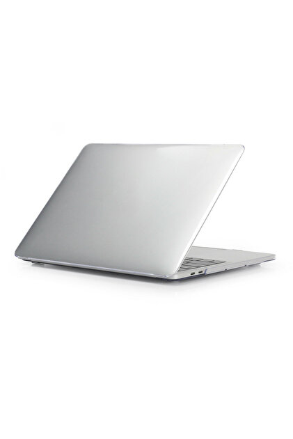 hk MACBOOK Air 13 Inç A3449 M5 Çipli 2026 Parlak Şeffaf Doku Kılıf