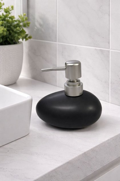 Matte Oval Tasarımlı Paslanmaz Sabunluk – Modern Banyo & Mutfak Aksesuarı