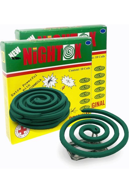 Mosquito Repellent Coils - Natural Plant-Based, DEET-Free, 8-Hour Protection, 20 Coils for Ind