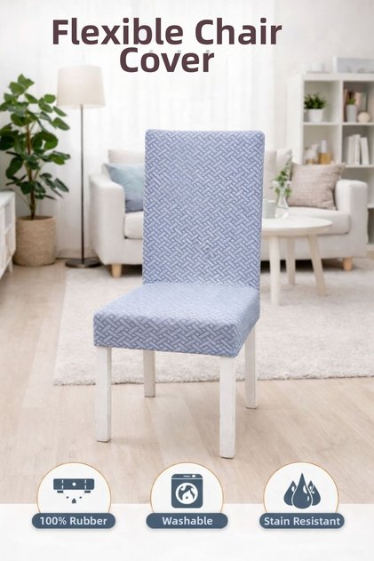 Flexible Chair Cover Elastic Washable Non-Slip Stain-Resistant Chair Cover Modern Pattern